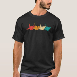 Orizuru Retro Origami Crane T-Shirt