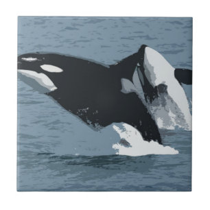 Orka Whale Ceramic Tile