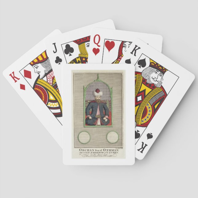 Orkhan (c.1288-c.1362) son of Osman, Second Empero Playing Cards (Back)