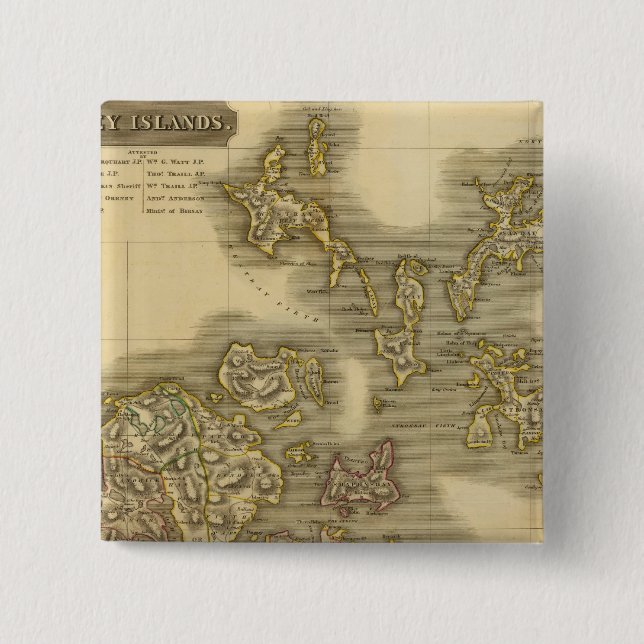 Orkney Islands 15 Cm Square Badge (Front)