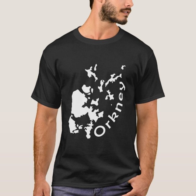 Orkney Islands Map T-Shirt (Front)
