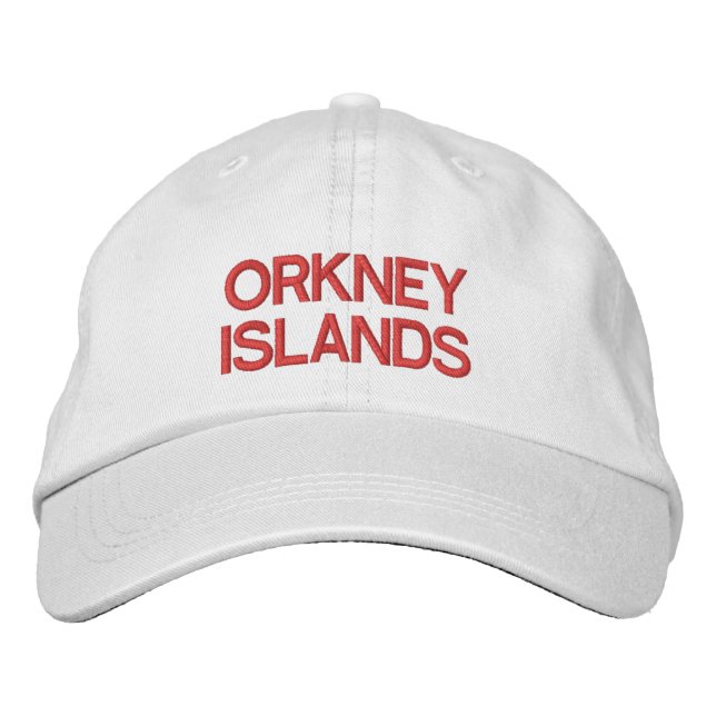 Orkney Islands Personalised Adjustable Hat (Front)