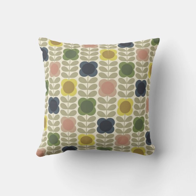 Orla Kiely Floral  Cushion (Back)