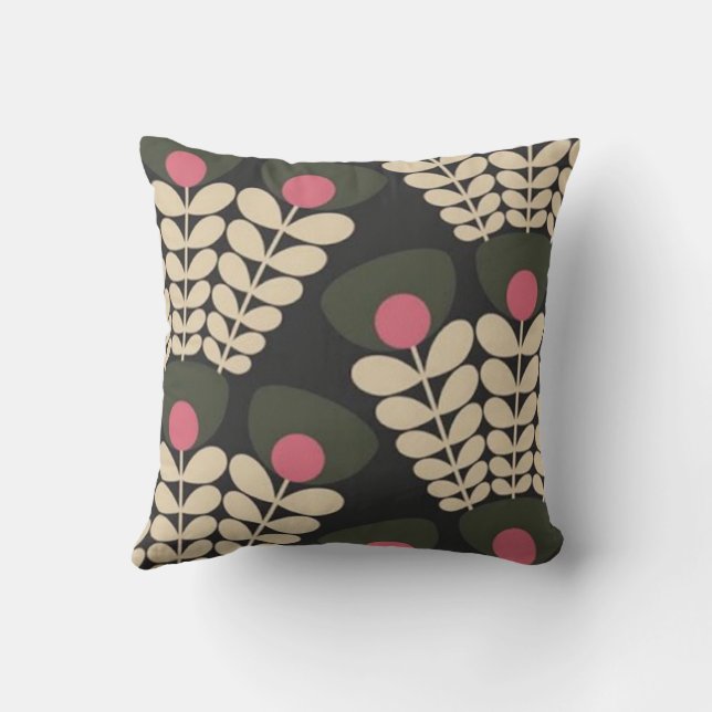 Orla Kiely Flower Cushion (Back)