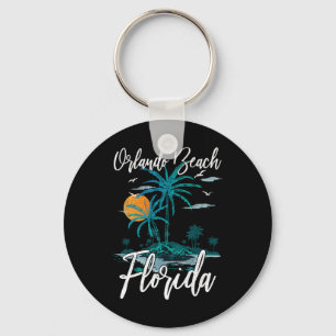 Orlando Beach Florida Family Vacation Palm Tree Su Key Ring