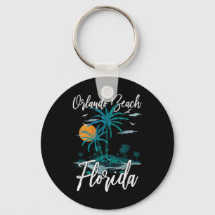 Orlando Beach Florida Family Vacation Palm Tree Su Key Ring
