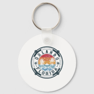 Orlando Beach Florida Summer Vacation Vintage Suns Key Ring