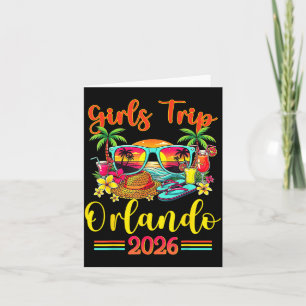 Orlando Beach Florida Summer Vibes Sunset Girls Card