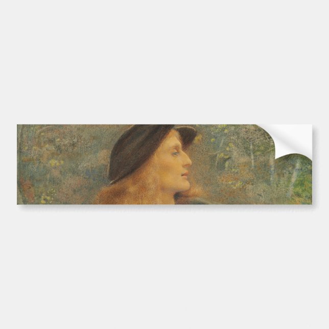 Orlando (Beautiful Young Man) (by E.R. Hughes) Bumper Sticker (Front)