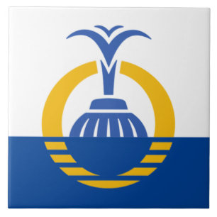 Orlando city flag ceramic tile