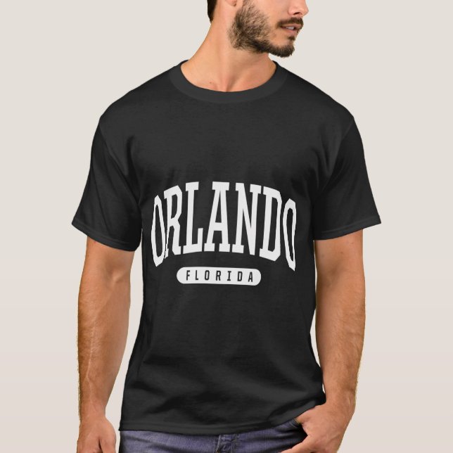 Orlando College University Style Fl Usa T-Shirt (Front)