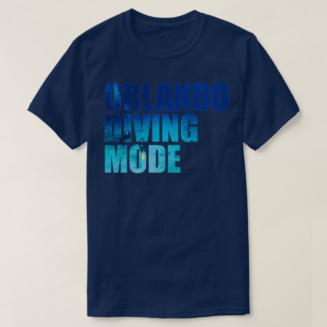 Orlando Diving Mode Diver Photo T-Shirt (Design Front)