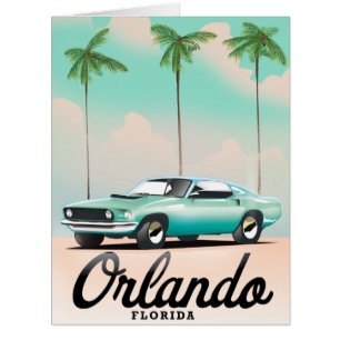 Orlando Dusk Florida travel poster