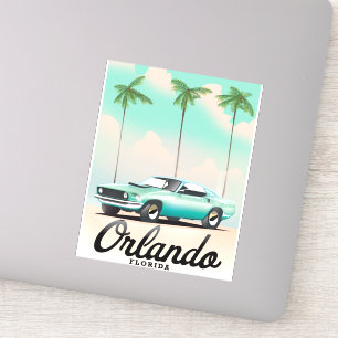 Orlando Dusk Florida travel poster