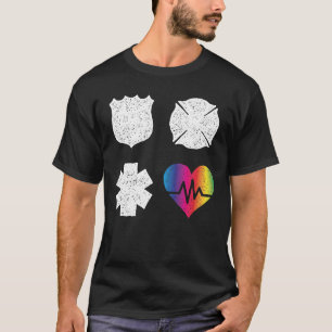 Orlando First Responders Pulse Heart Love T-Shirt