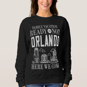 Orlando Florida City Trip Skyline Map Travel 1 Sweatshirt