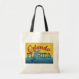 Orlando Florida Dolphin Retro Fun Tote Bag