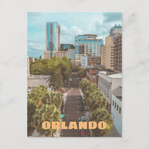 Orlando, Florida downtown photo with name Postcard