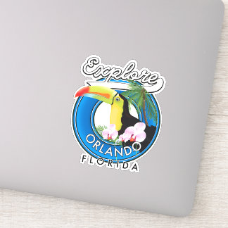 Orlando Florida Explore retro logo.