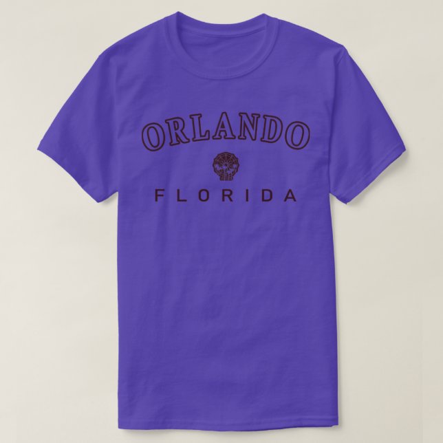 Orlando Florida Ferris Wheel Palm Trees T-Shirt (Design Front)