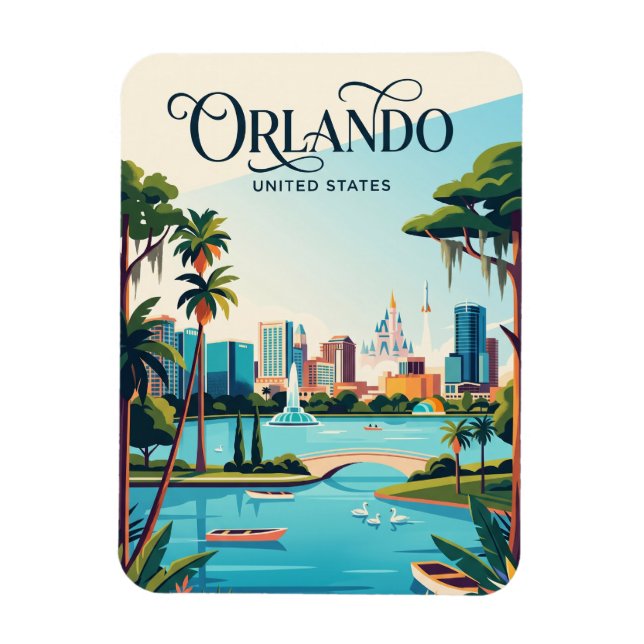 Orlando Florida Magnet (Vertical)