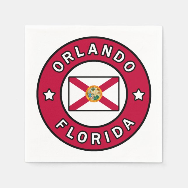 Orlando Florida Napkin (Front)