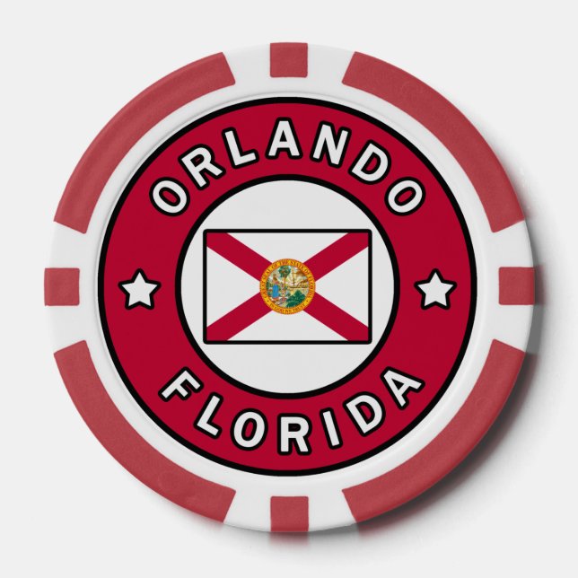 Orlando Florida Poker Chips (Front)