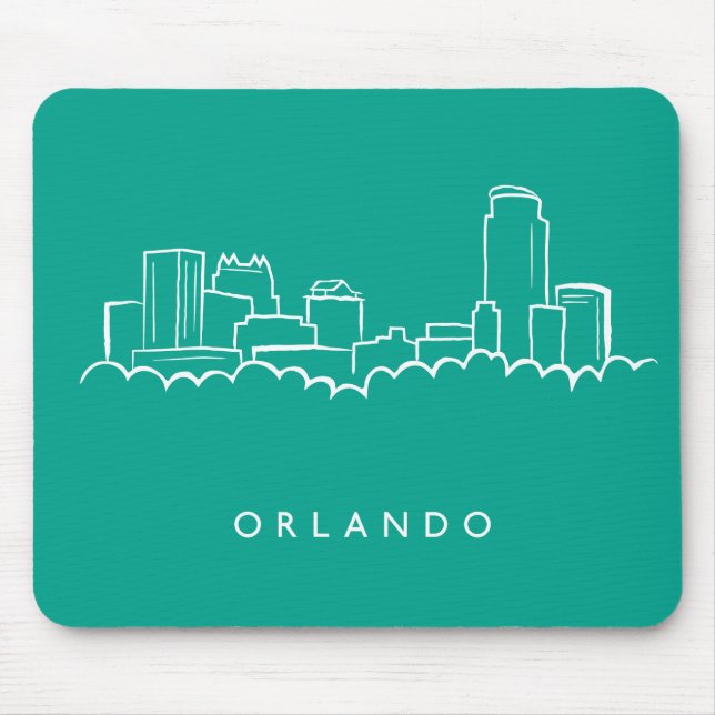 Orlando Florida Skyline Mouse Pad (Front)