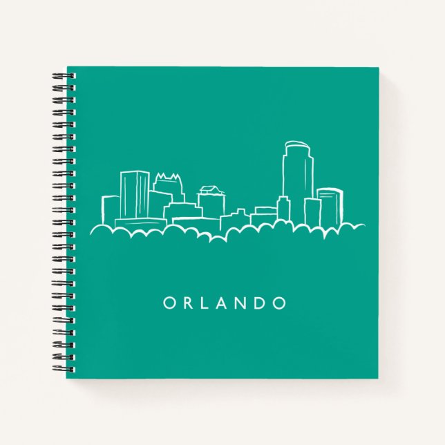 Orlando Florida Skyline Notebook (Front)