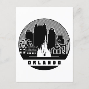 Orlando Florida Skyline Postcard
