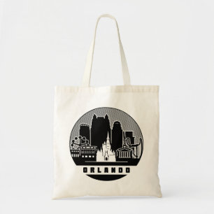 Orlando Florida Skyline Tote Bag