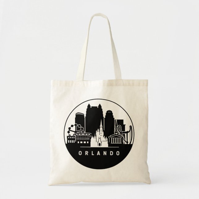 Orlando Florida Skyline Tote Bag (Front)