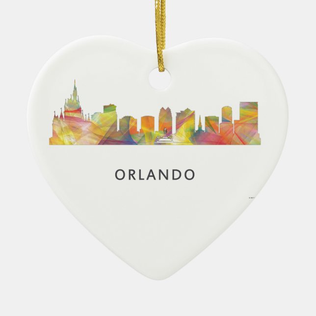 ORLANDO, FLORIDA SKYLINE WB1 - CERAMIC ORNAMENT (Front)