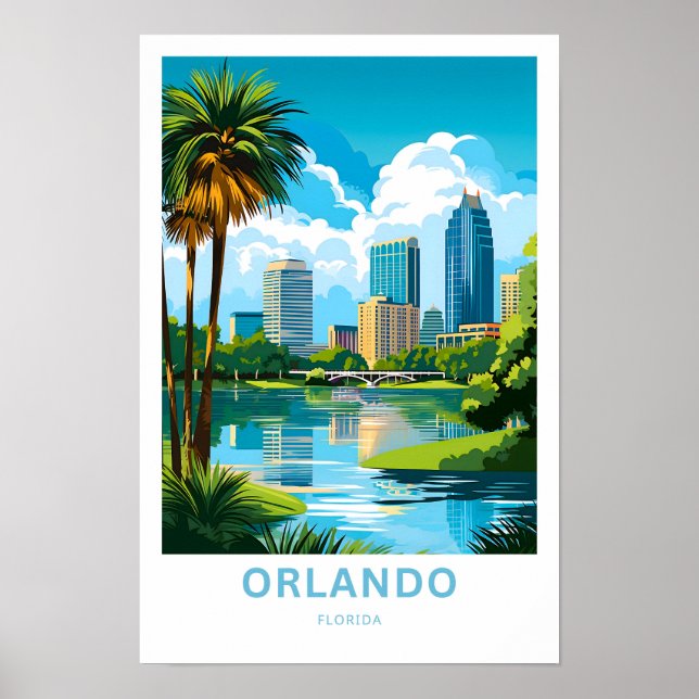 Orlando Florida Travel Print (Front)