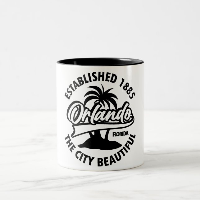 Orlando,Florida Two-Tone Coffee Mug (Center)