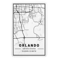 Orlando Florida USA Travel City Map Poster