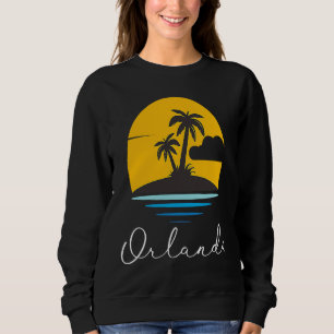 Orlando Florida Vacation Beach Tropical Family Gro Sweatshirt