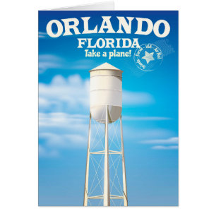 Orlando, Florida Water Tower travel print.