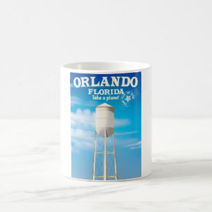 Orlando, Florida Water Tower travel print. Coffee Mug