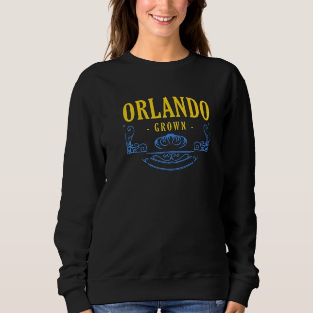 Orlando Grown Florida American Fl Usa Hometown Res Sweatshirt (Front)