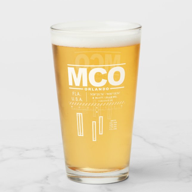 Orlando International Airport MCO Glass (Front Filled)