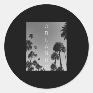 Orlando Shirts Men Women Kids Florida Vacation Sou Classic Round Sticker