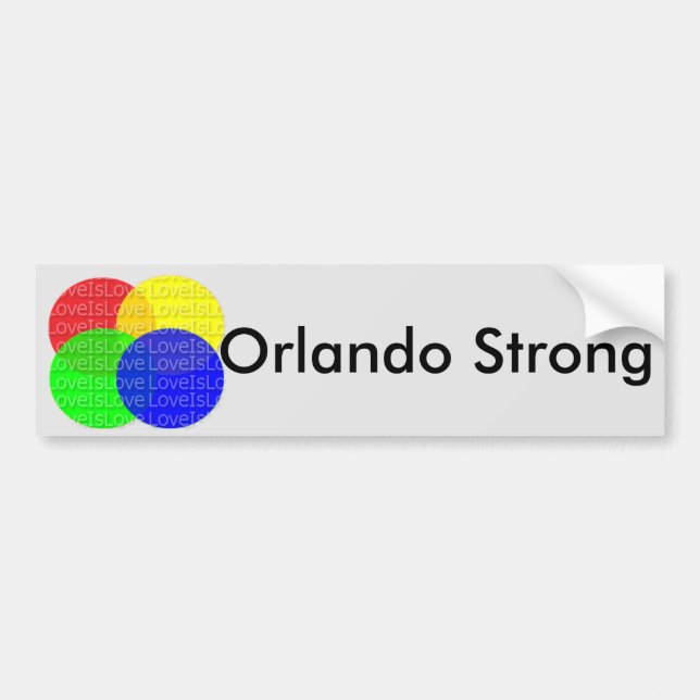 ORLANDO STRONG  Bumper sticker (Front)