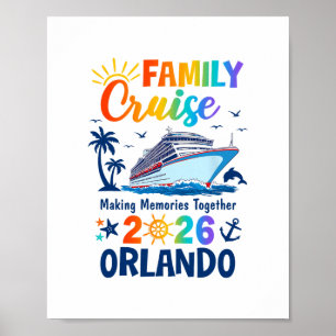 Orlando Vacation Family Cruise 2026 Family Matchin Poster