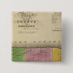 Orleans County 15 Cm Square Badge