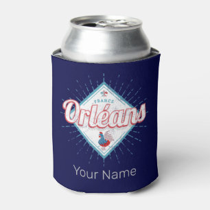 Orleans Loiret France Retro Rooster Vintage Can Cooler