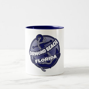 Ormond Beach Florida anchor swirl mug