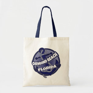 Ormond Beach Florida anchor swirl tote bag