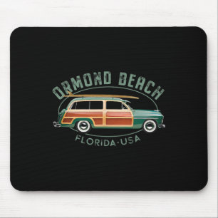 Ormond Beach Florida Vintage Surfing  Mouse Pad
