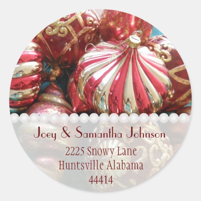Ornament Address Stickers (Front)
